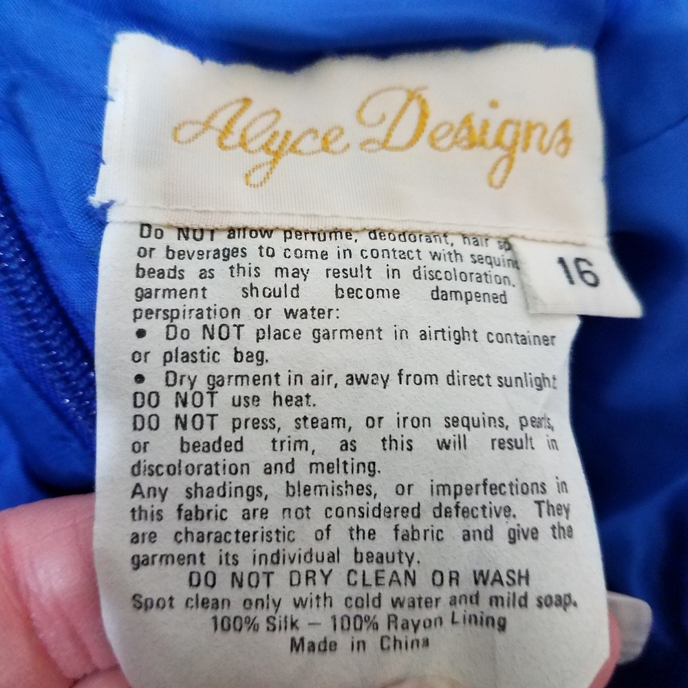Alyce Designs Blue Sequin Top 16 - Picture 5 of 11